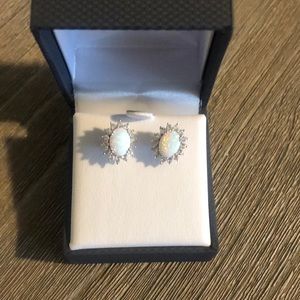 Opal earrings - new